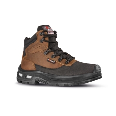 Chaussures de sécurité montantes U-Power Floyd S3 ESD SRC marron et noir