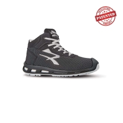 Chaussures de sécurité montantes U-Power Stego S3 CI ESD SRC Noir et Gris
