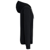 Sweat-shirt zippé capuche contrastée Noir Kariban – vue 3