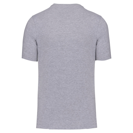 T-shirt col rond écoresponsable Gris oxford WK. Designed To Work – vue 2