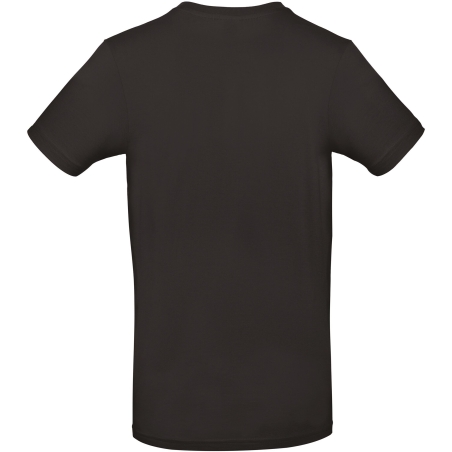 T-shirt homme col rond Noir 185 g/m² B&C E190 – vue 2