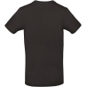 T-shirt homme col rond Noir 185 g/m² B&C E190 – vue 2