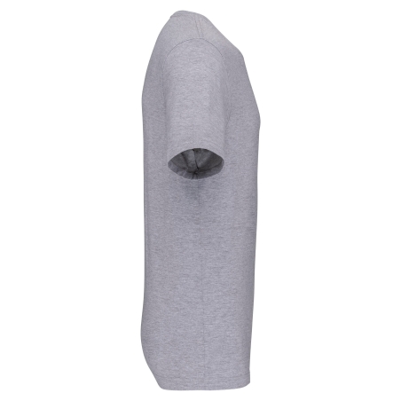 T-shirt col rond écoresponsable Gris oxford WK. Designed To Work – vue 3