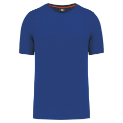 T-shirt col rond écoresponsable Bleu Royal WK. Designed To Work