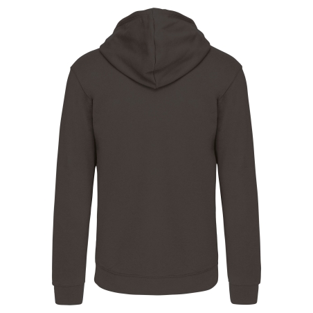 Sweat zippé capuche contrastée Kariban Noir – 280 g/m² – vue 2