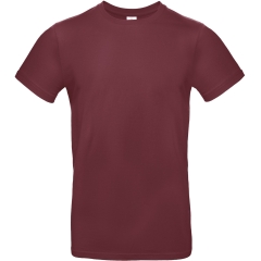 T-shirt homme col rond Bordeaux 185 g/m² B&C E190