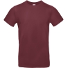 T-shirt homme col rond Bordeaux 185 g/m² B&C E190