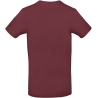 T-shirt homme col rond Bordeaux 185 g/m² B&C E190 – vue 2