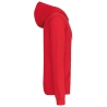 Sweat-shirt zippé capuche contrastée Rouge / blanc Kariban – vue 3