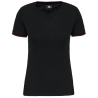 T-shirt Day To Day manches courtes femme Noir / rouge WK. Designed To Work