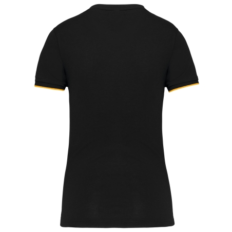 T-shirt de travail manches courtes femme Noir WK. Designed To Work – vue 2