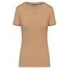 T-shirt Day To Day manches courtes femme Camel / noir – WK. Designed To Work