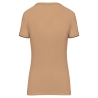 T-shirt Day To Day manches courtes femme Camel / noir – WK. Designed To Work – vue 2