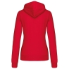 Sweat zippé capuche contrastée femme Blanc Kariban – vue 2