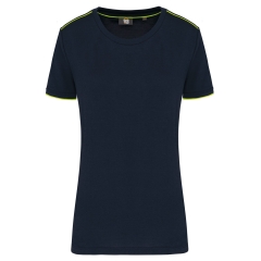 T-shirt Day To Day MC Femme Jaune Fluo WK. Designed To Work