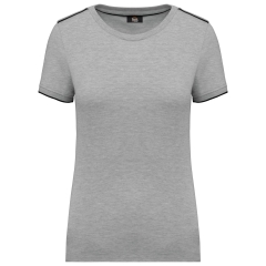 T-shirt Day To Day manches courtes femme Gris oxford / noir – WK. Designed To Work