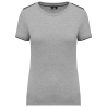 T-shirt Day To Day manches courtes femme Gris oxford / noir – WK. Designed To Work