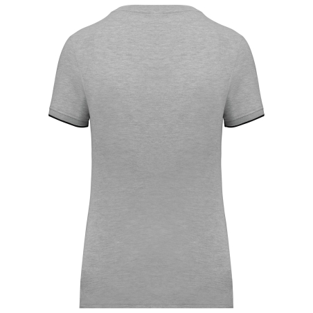 T-shirt Day To Day manches courtes femme Gris oxford / noir – WK. Designed To Work – vue 2