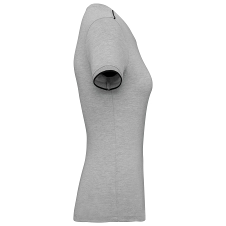 T-shirt Day To Day manches courtes femme Gris oxford / noir – WK. Designed To Work – vue 3