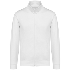 Veste molleton zippée homme Blanc Kariban – Sweat Full Zip