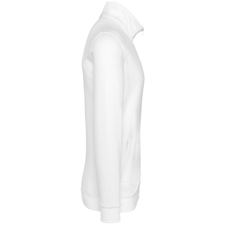 Veste molleton zippée homme Blanc Kariban – Sweat Full Zip – vue 3