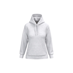 Sweat-shirt à capuche femme gris Ash Heather Kariban