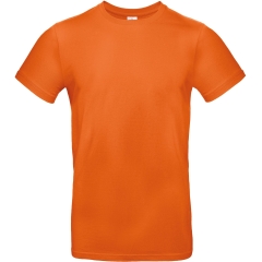 T-shirt homme col rond Orange B&C E190 185 g/m²