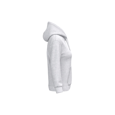Sweat-shirt à capuche femme gris Ash Heather Kariban – vue 3