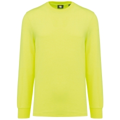 T-shirt manches longues Jaune écoresponsable WK. Designed To Work