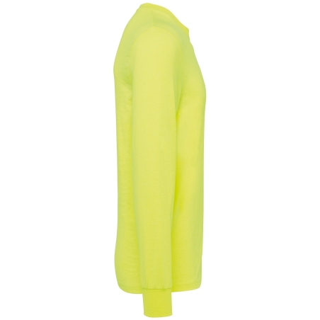T-shirt manches longues Jaune écoresponsable WK. Designed To Work – vue 3