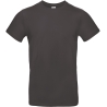T-shirt homme col rond Noir Used Black 185 g/m² B&C E190