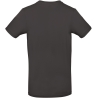 T-shirt homme col rond Noir Used Black 185 g/m² B&C E190 – vue 2
