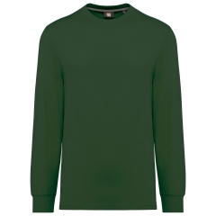 T-shirt écoresponsable manches longues vert Forest Green WK.