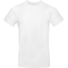 T-shirt homme blanc 185 g/m² E190 B&C – Col rond coupe droite