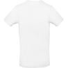 T-shirt homme blanc 185 g/m² E190 B&C – Col rond coupe droite – vue 2
