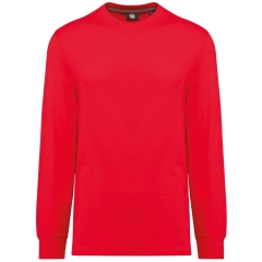 T-shirt écoresponsable manches longues Rouge WK. Designed To Work