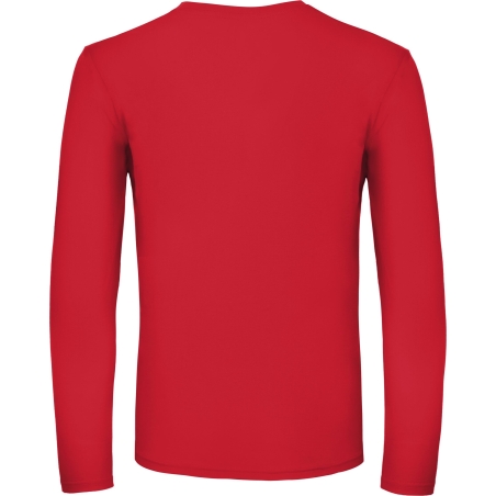 T-shirt manches longues homme Rouge B&C E150 – vue 2