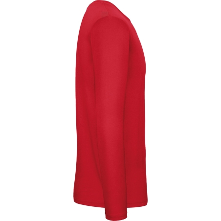 T-shirt manches longues homme Rouge B&C E150 – vue 3