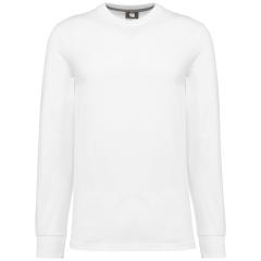 T-shirt écoresponsable manches longues blanc WK. Designed To Work