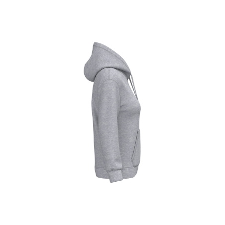 Sweat-shirt capuche femme Gris Oxford Grey – Kariban – vue 3