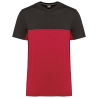 T-shirt bicolore écoresponsable manches courtes Gris WK. Designed To Work
