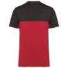 T-shirt bicolore écoresponsable manches courtes Gris WK. Designed To Work – vue 2
