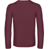 T-shirt homme manches longues bordeaux B&C E190 – vue 2