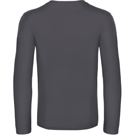 T-shirt homme manches longues gris E190 B&C – vue 2