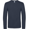 T-shirt manches longues Marine B&C E190 – 185 g/m²