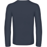 T-shirt manches longues Marine B&C E190 – 185 g/m² – vue 2