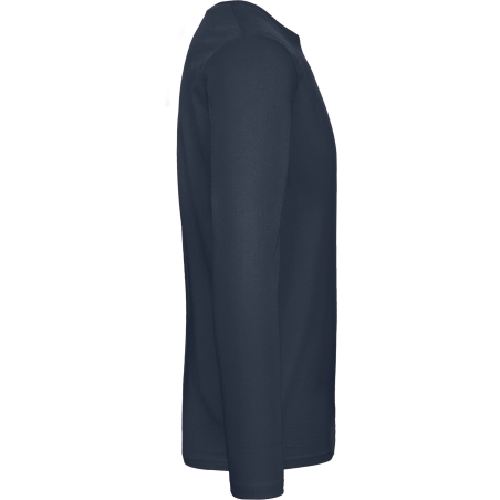 T-shirt manches longues Marine B&C E190 – 185 g/m² – vue 3
