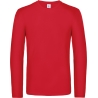 T-shirt homme manches longues Rouge B&C E190