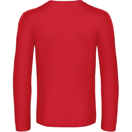T-shirt homme manches longues Rouge B&C E190 – vue 2