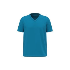 T-shirt Bio Col V Homme Bleu Tropical Blue Kariban